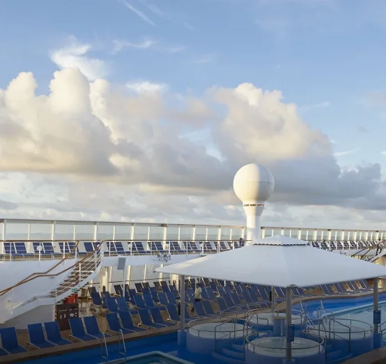 Pool deck on Cordelia Sun