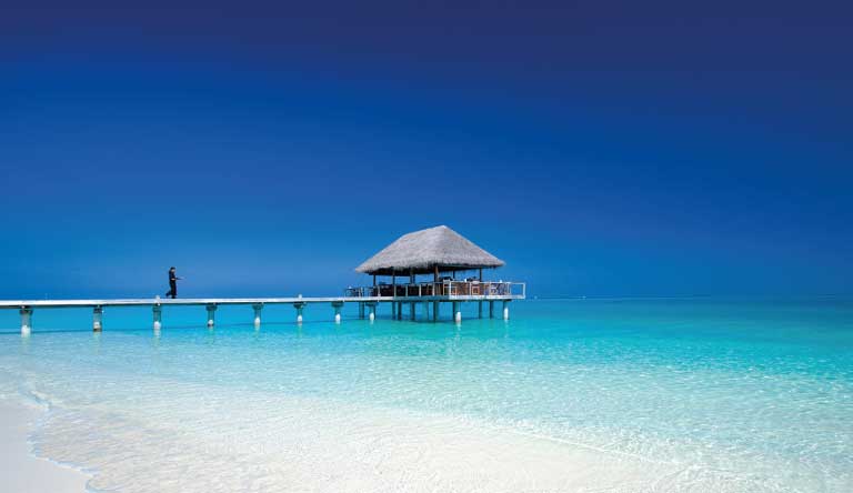 The Azure Hues of Skies and Ocean at Velassaru Maldives